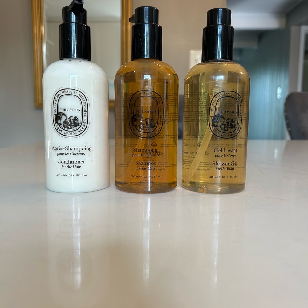 Diptyque Philosykos Shampoo, Conditioner and Shower Gel Set Ritz Carlton 300ml
